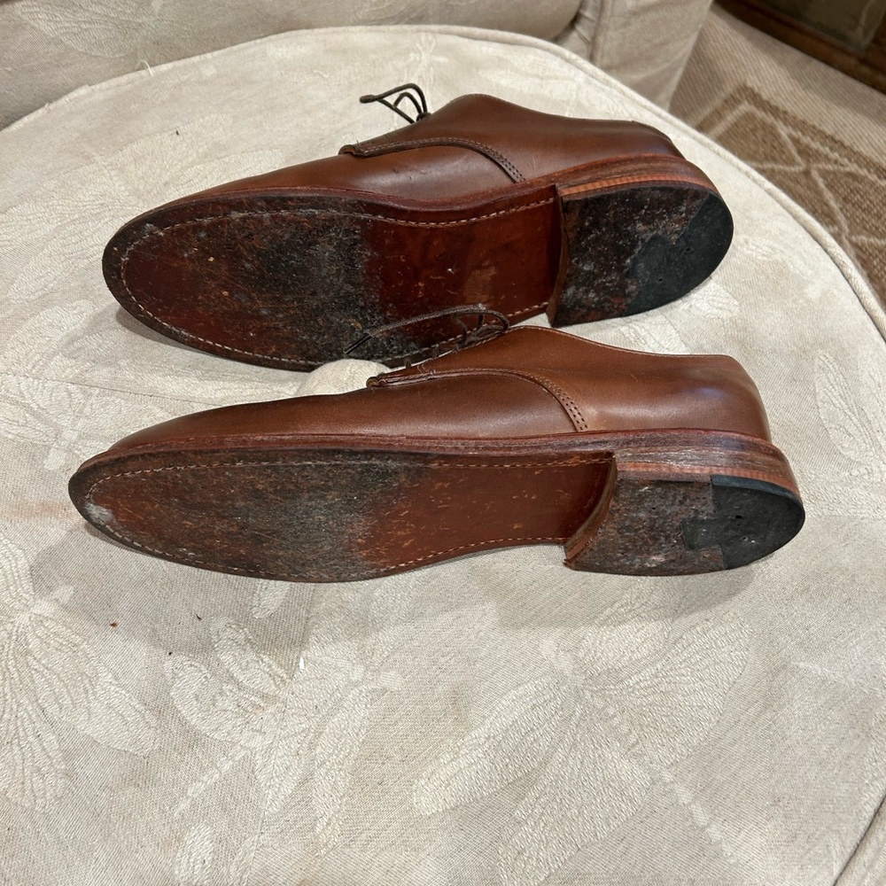 Classic Brown Leather Oxfords